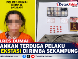 Polres Dumai Amankan Terduga Pelaku Pil Ekstasi di Rimba Sekampung
