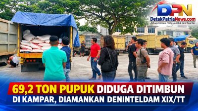69,2 Ton Pupuk Diduga Ditimbun di Kampar, Diamankan Deninteldam XIX/TT