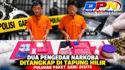 Dua Pengedar Narkoba Ditangkap di Tapung Hilir, Puluhan Paket Sabu Disita