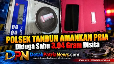Polsek Tandun Amankan Pria, Sabu 3,04 Gram Disita