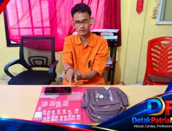 Polsek Tapung Hulu Tangkap Pria, 18 Paket Sabu Disita