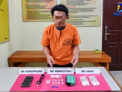 Polsek Kampar Kiri Hilir Tangkap Pria, 9 Paket Sabu Disita