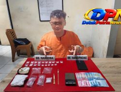 Polisi Tangkap Pria di Tapung, 19 Paket Sabu Disita