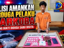 Polsek Kampar Kiri Hilir Amankan Pria, 32,82 Gram Sabu Disita