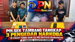 Polsek Tambang Tangkap 3 Terduga Pengedar Narkoba