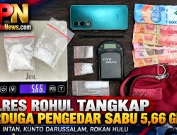 SatresNarkoba Polres Rohul Tangkap Terduga Pengedar Sabu 5,66 Gram