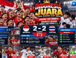 Indonesia Juara FIFA ASEAN Cup 2026, Thailand Takluk 4-2 Lewat Penalti